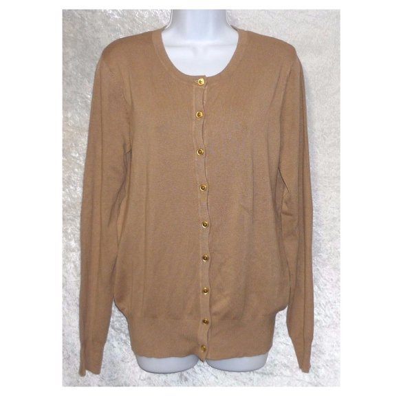 Women's Cardigan Covington Knit Scoop Neck Long Sleeves size M NEW - Picture 2 of 3